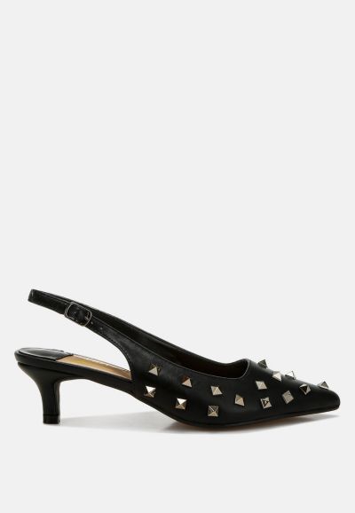 Женские туфли London Rag Hegron Stud Embellished Kitten Heels