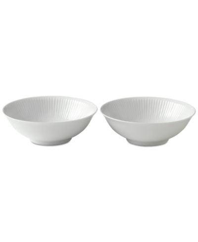 Миски для завтрака Royal Copenhagen White Fluted Set of 2