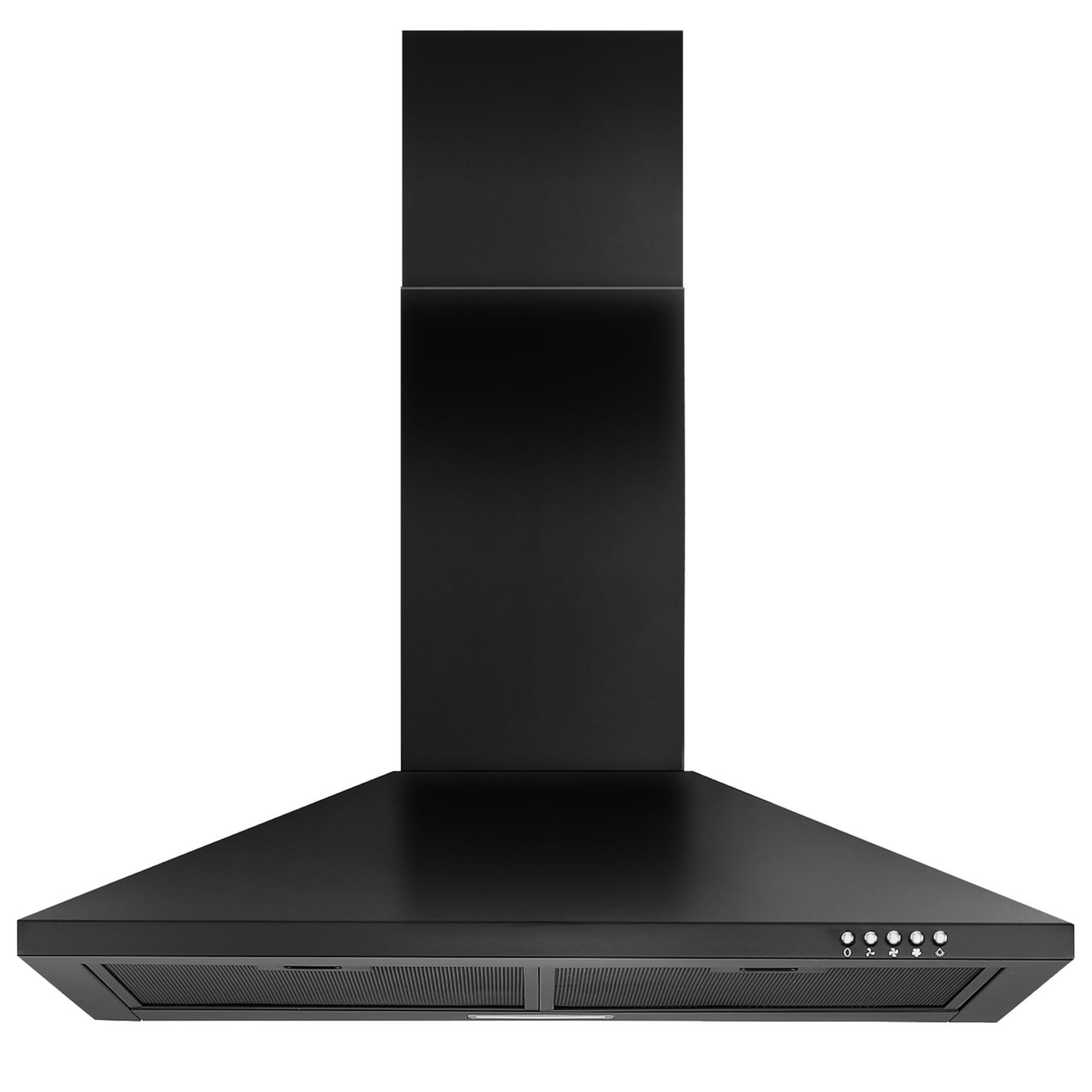 30-in 450-CFM Convertible Black Wall Mount Range Hoods