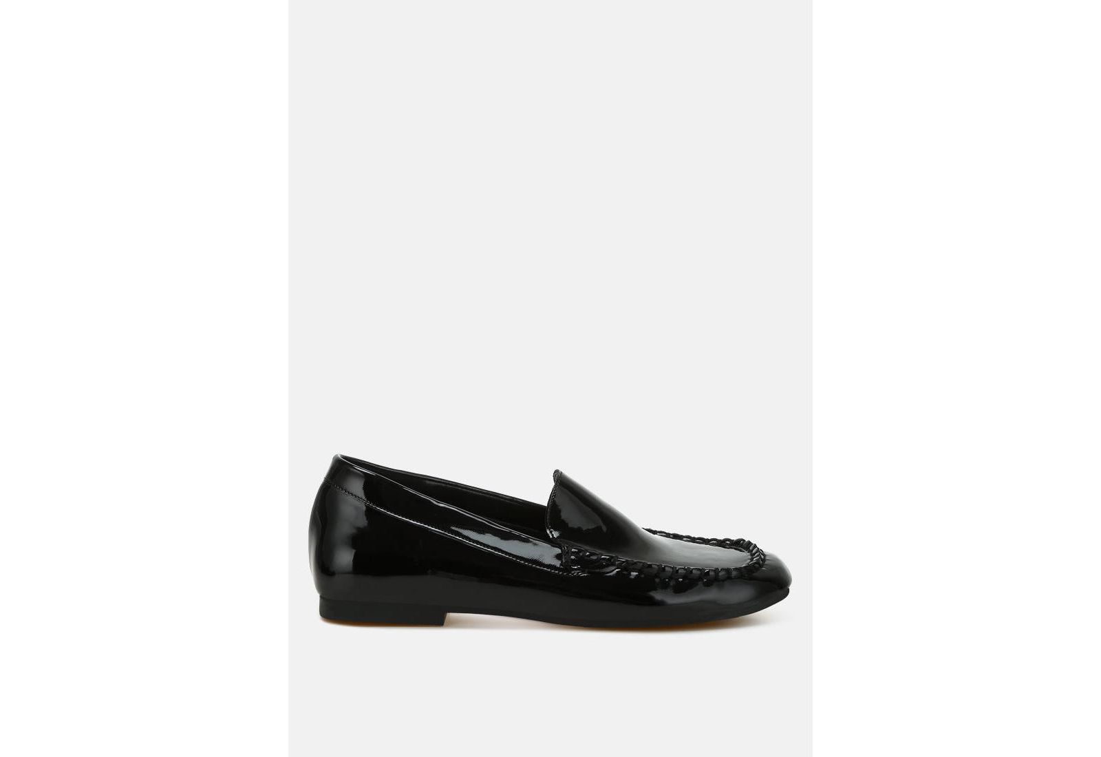 Rag and Co Womens Dama Patent Pleather Loafers
