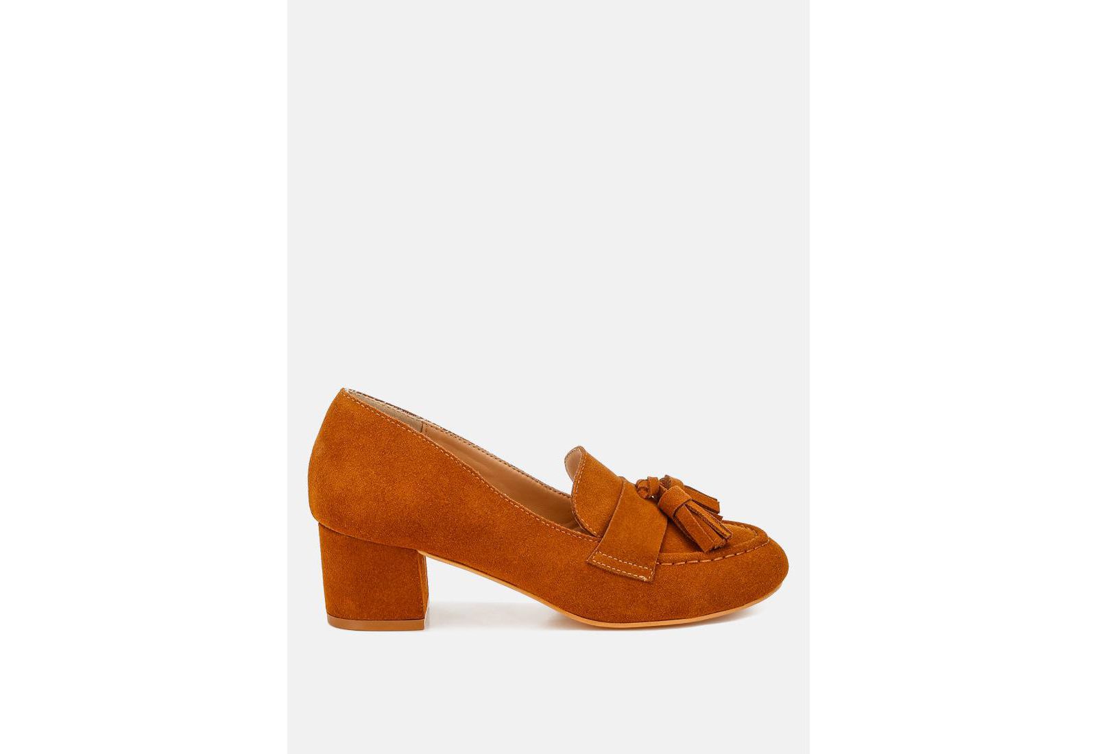 Rag and Co Женские Aloha Tassels Detail Suede Loafers