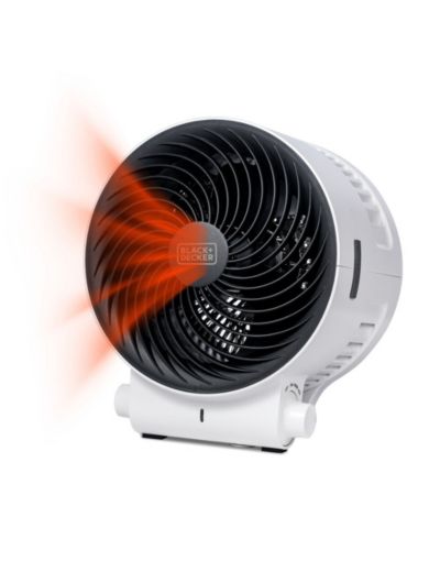 BLACK+DECKER Dual Function Desktop Heater and Fan, BHD406W, White