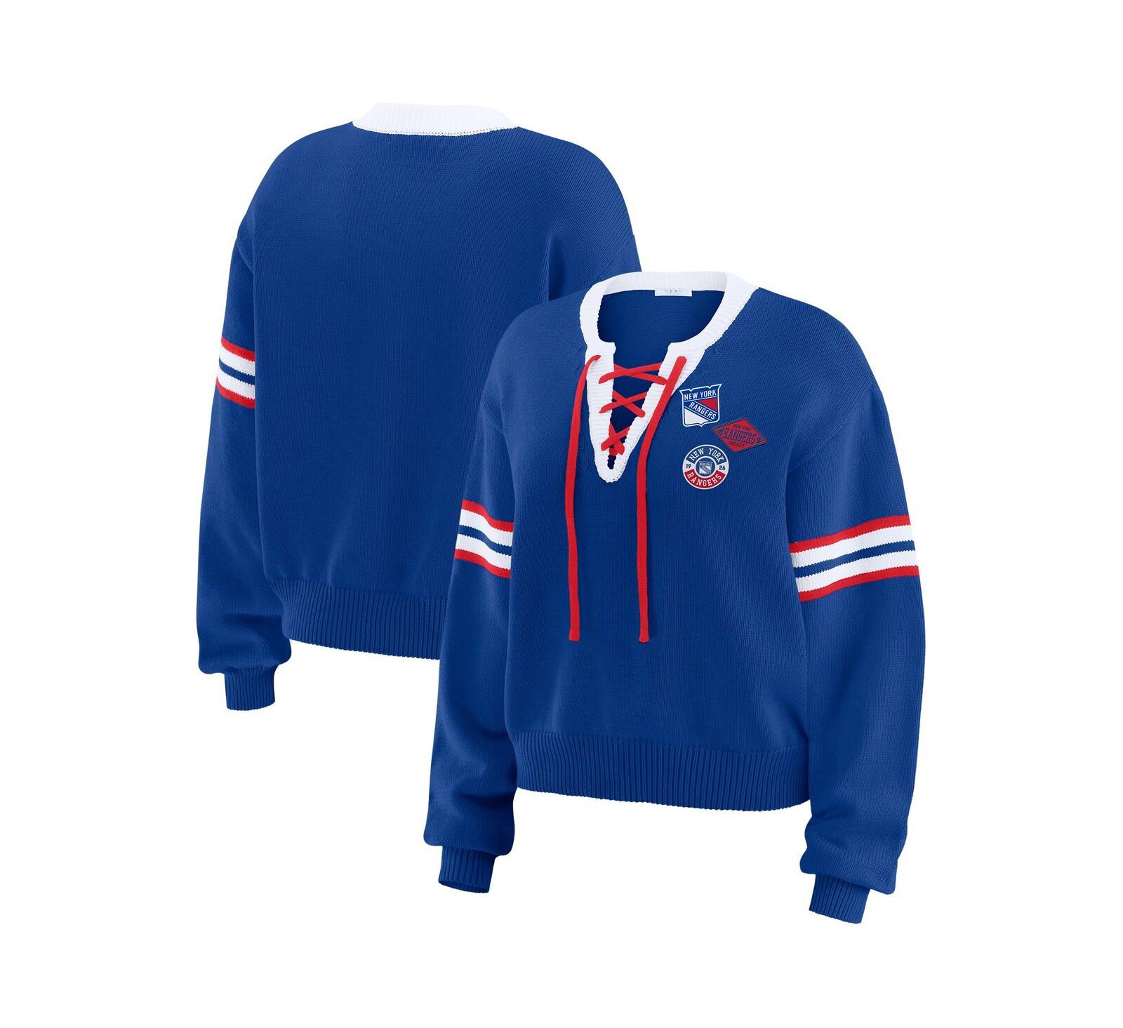 Wear By Erin Andrews Женский укороченный свитер New York Rangers
