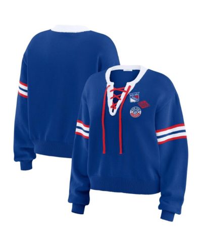 Wear By Erin Andrews Женский укороченный свитер New York Rangers
