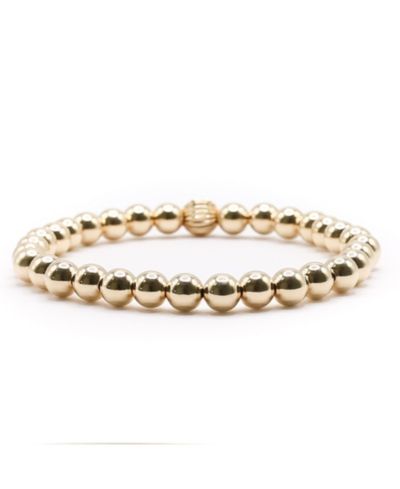 Gold Filled 6mm Gold Ball Stretch Bracelet