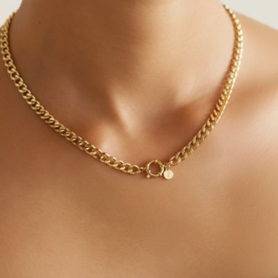 Цепочка-колье Joey Baby из нержавеющей стали с напылением 18K