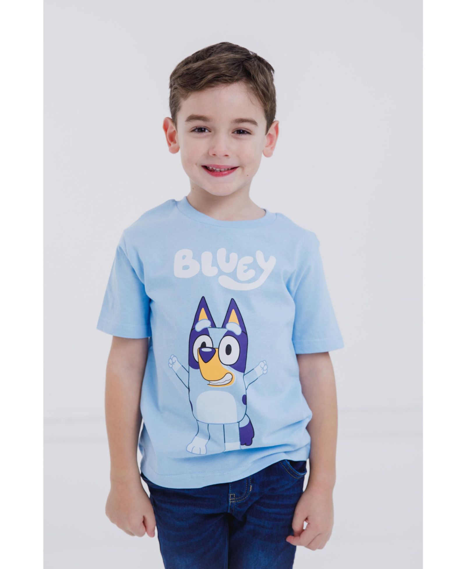 Bluey Детская футболка с коротким рукавом для мальчиков