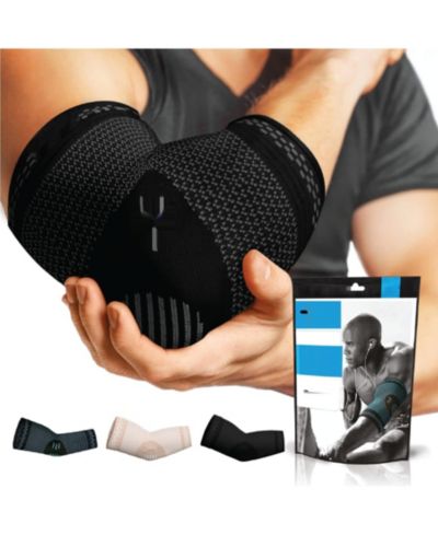 PowerLix Elbow Brace Pair for Tennis Elbow & Arthritis Relief - XLarge