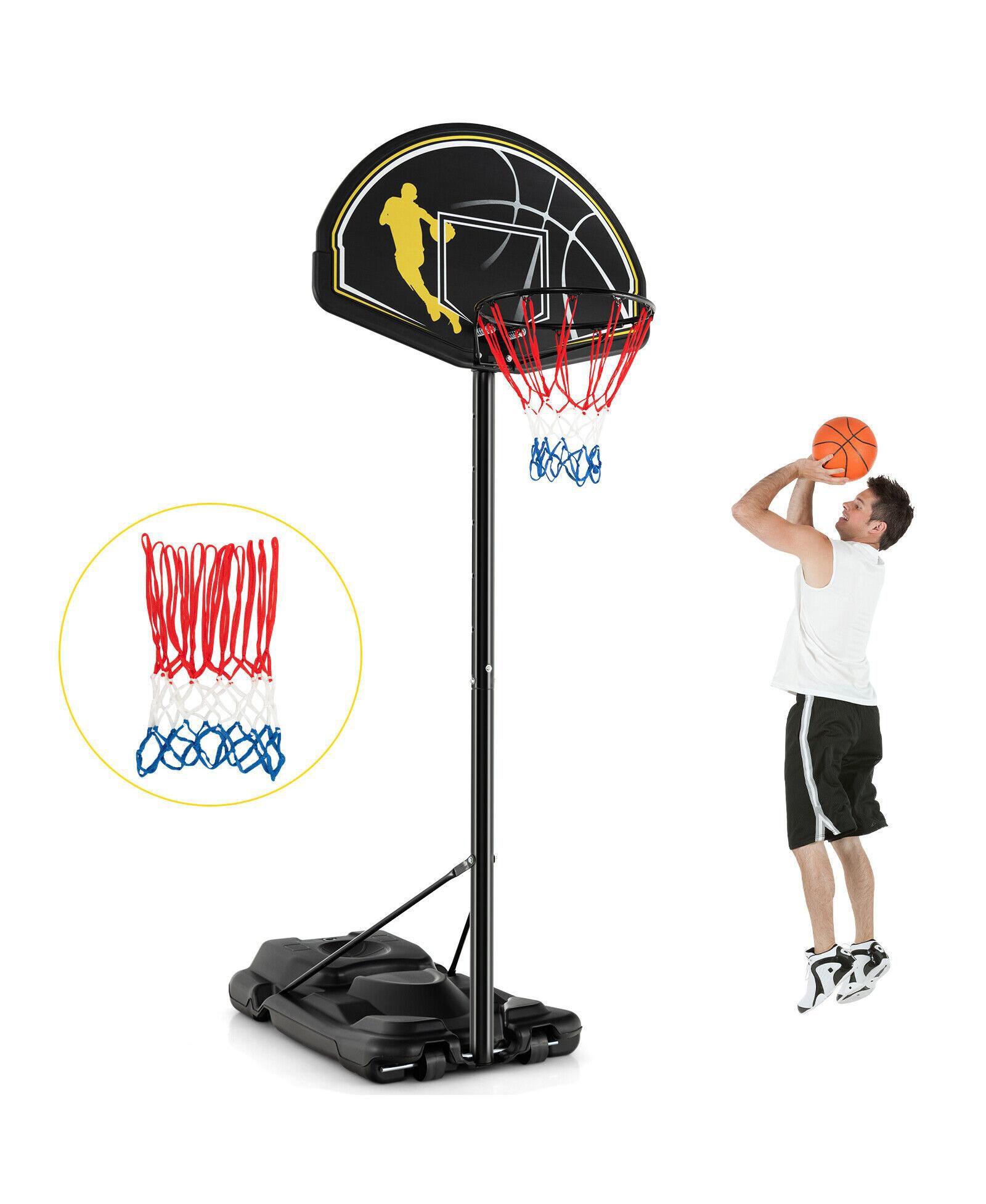4.25 to 10 ft Adjustable Portable Basketball Goal System
