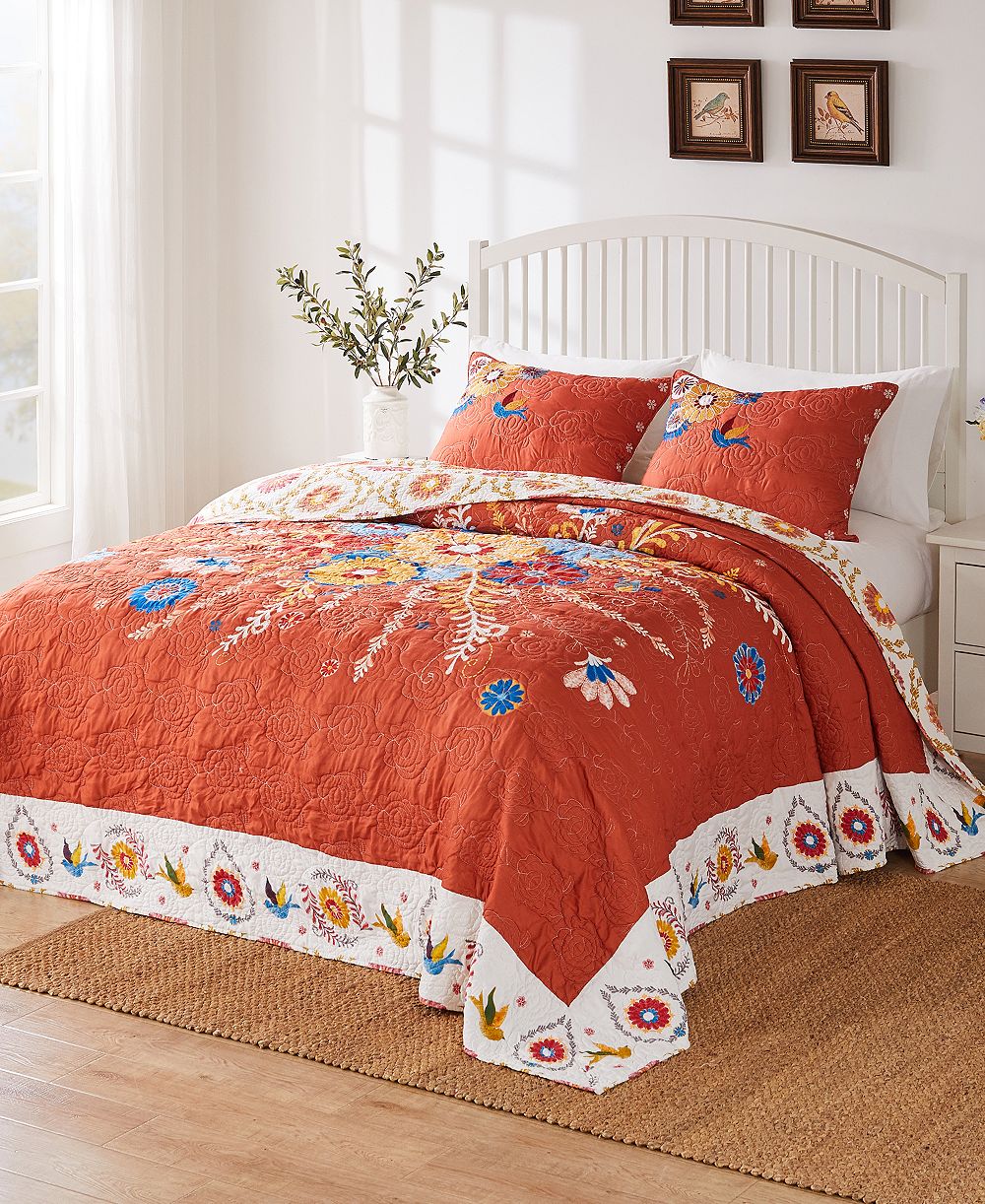 Greenland Home Fashions Topanga 3-Pc. Bedspread Set, Queen