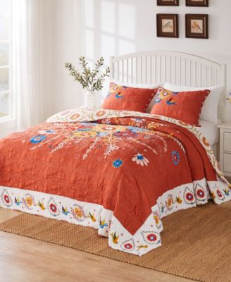 Комплект покрывал Greenland Home Fashions Topanga 3-Pc. Queen