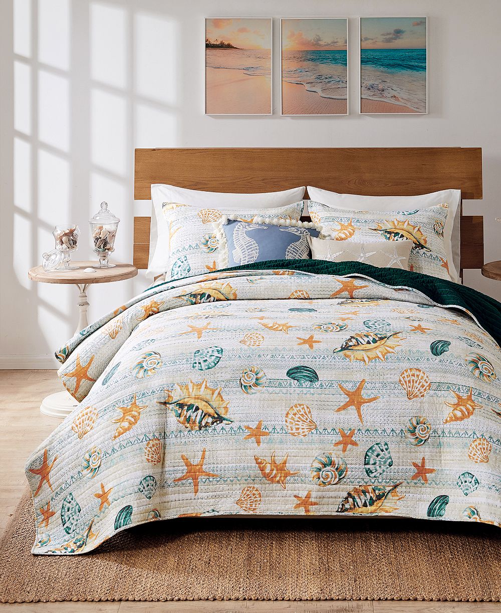 Реversible комплект покрывала Greenland Home Fashions Kona Coastal Paradise, Full/Queen