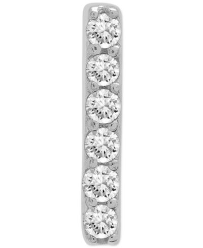 Серьга-гвоздик Wrapped Diamond (1/20 ct. t.w.) из белого или желтого золота 10k
