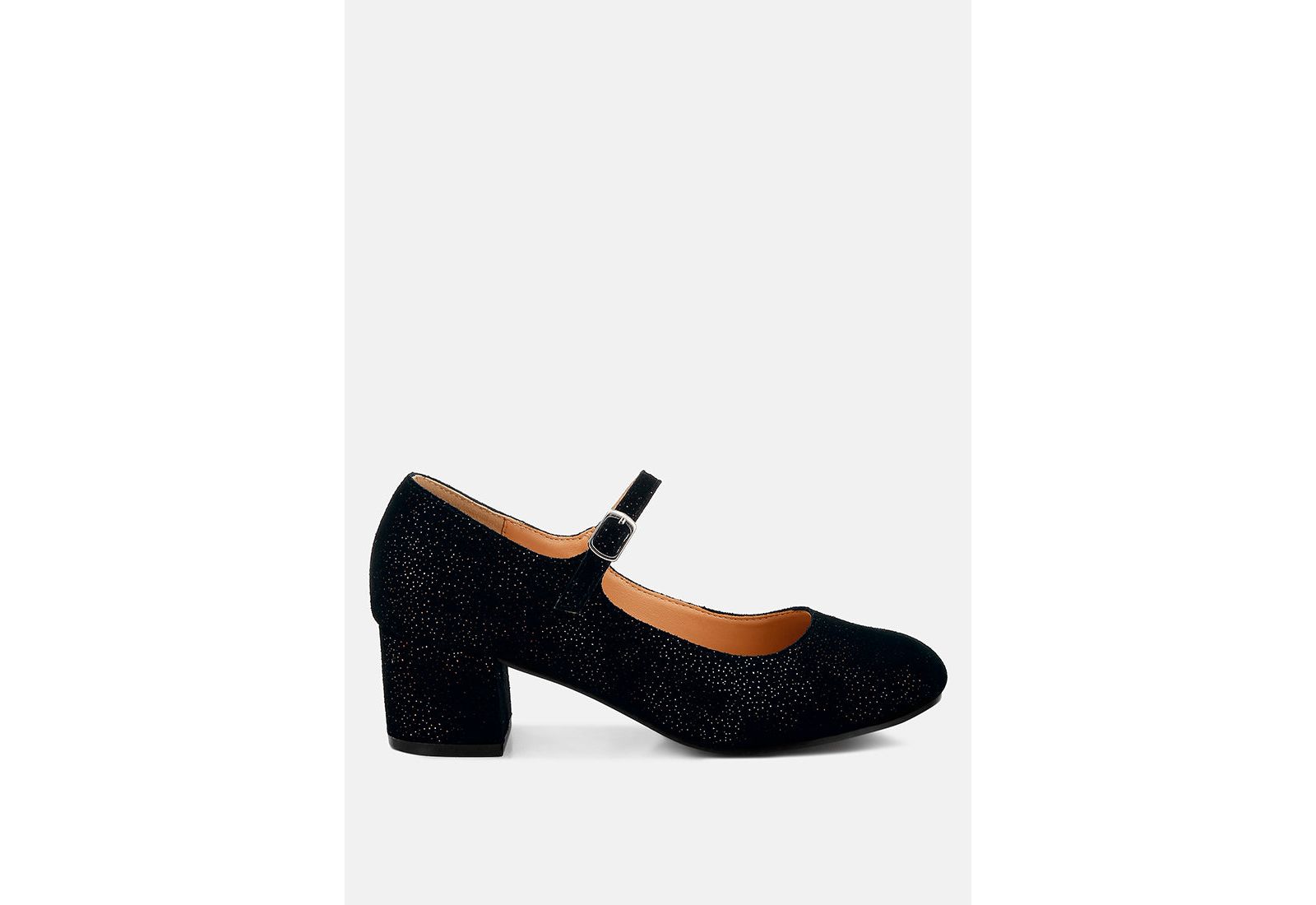 Rag and Co Womens Bettola Shimmer Suede Mary Jane Sandals