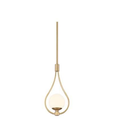 Possini Euro Design Kosta 8" Mid Century Modern Pendant Ceiling Light Fixture Dining Room Over Table Hanging LED Warm Finish Mini