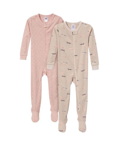Детские пижамы Gerber Snug Fit Footed 2-Pack Dogs