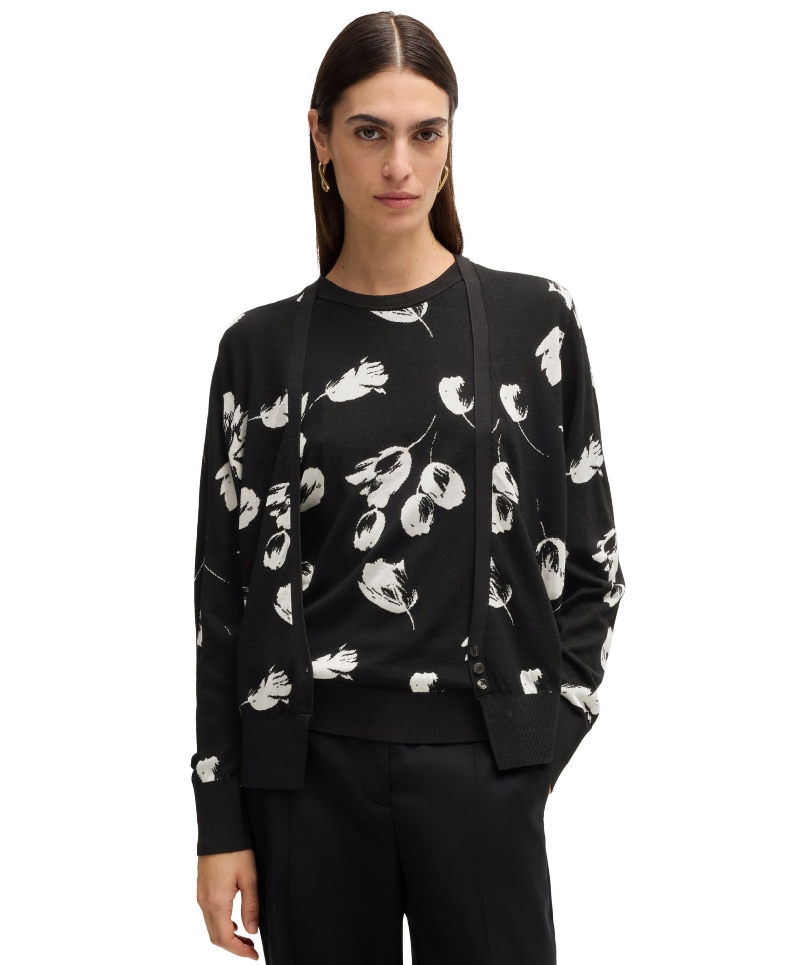 BOSS by Hugo Boss Women's Merino Wool-Blend Cardigan