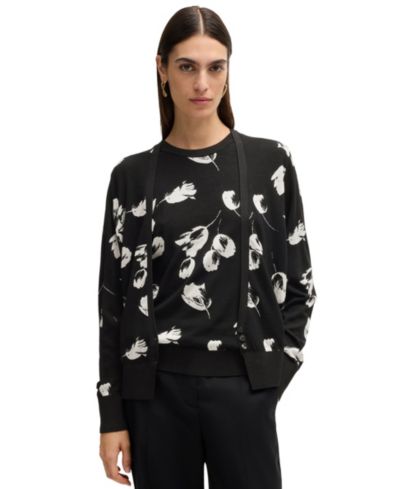 Кардиган из смеси шерсти мериносовых Hugo Boss Women's