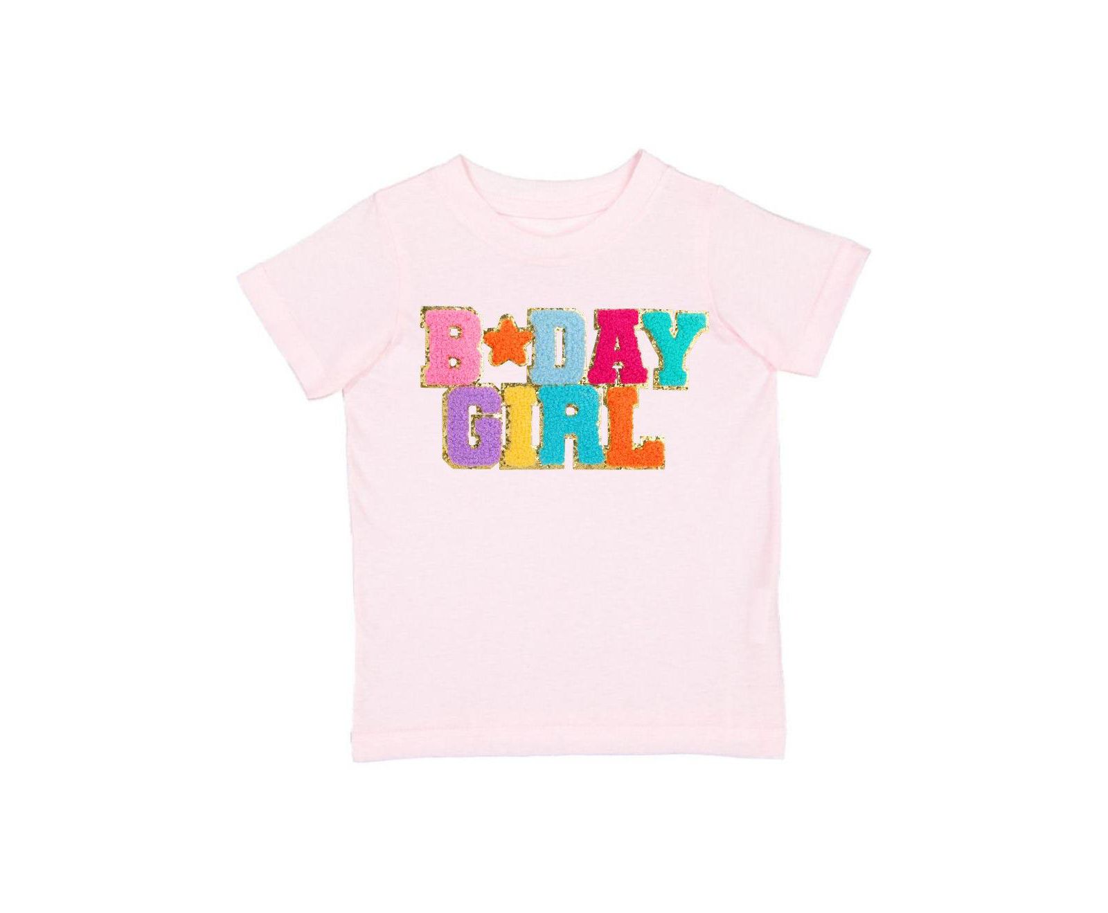 Sweet Wink Baby Girls Birthday Patch Short Sleeve T-Shirt