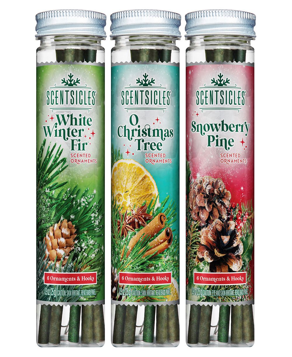National Tree Company Scentsicles Scented Ornaments, 3 Pack Set
