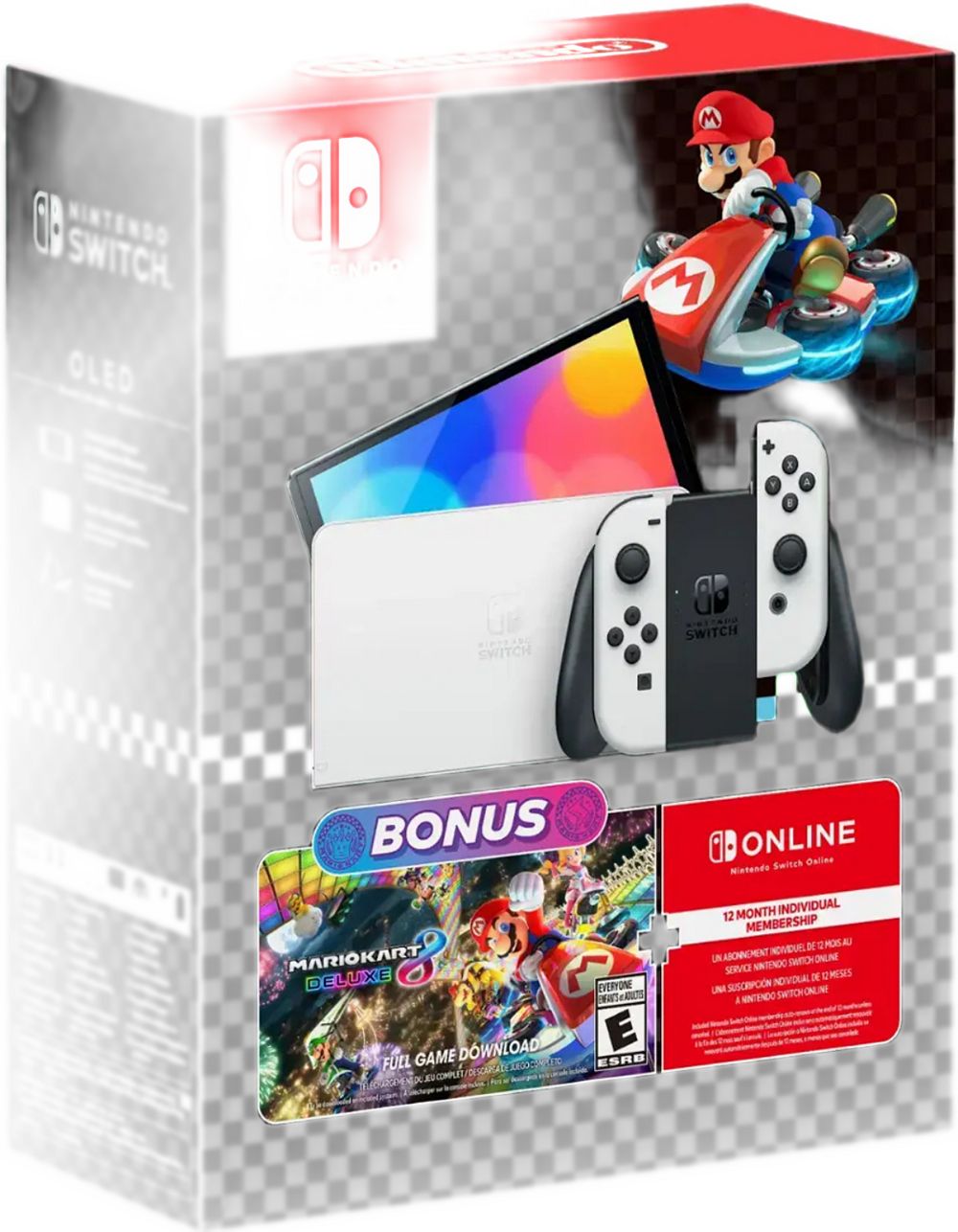 Nintendo Switch - OLED модель: комплект Mario Kart 8 Deluxe - Мульти