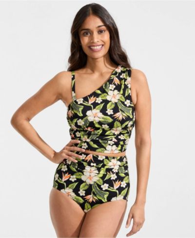 Hibiscus floral/black