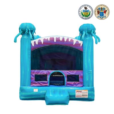 Jumporange Electric 13' x 13' Commercial Grade Bounce House with Basketball Hoop, for Up to 6, Ages 5-12