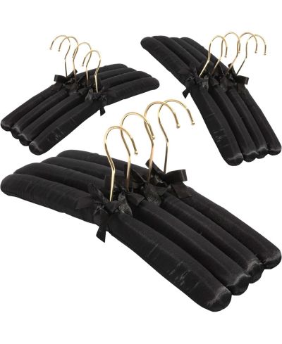 Florida Brands Padded Clothing Fabric Hangers for Women Clothing Set of 12