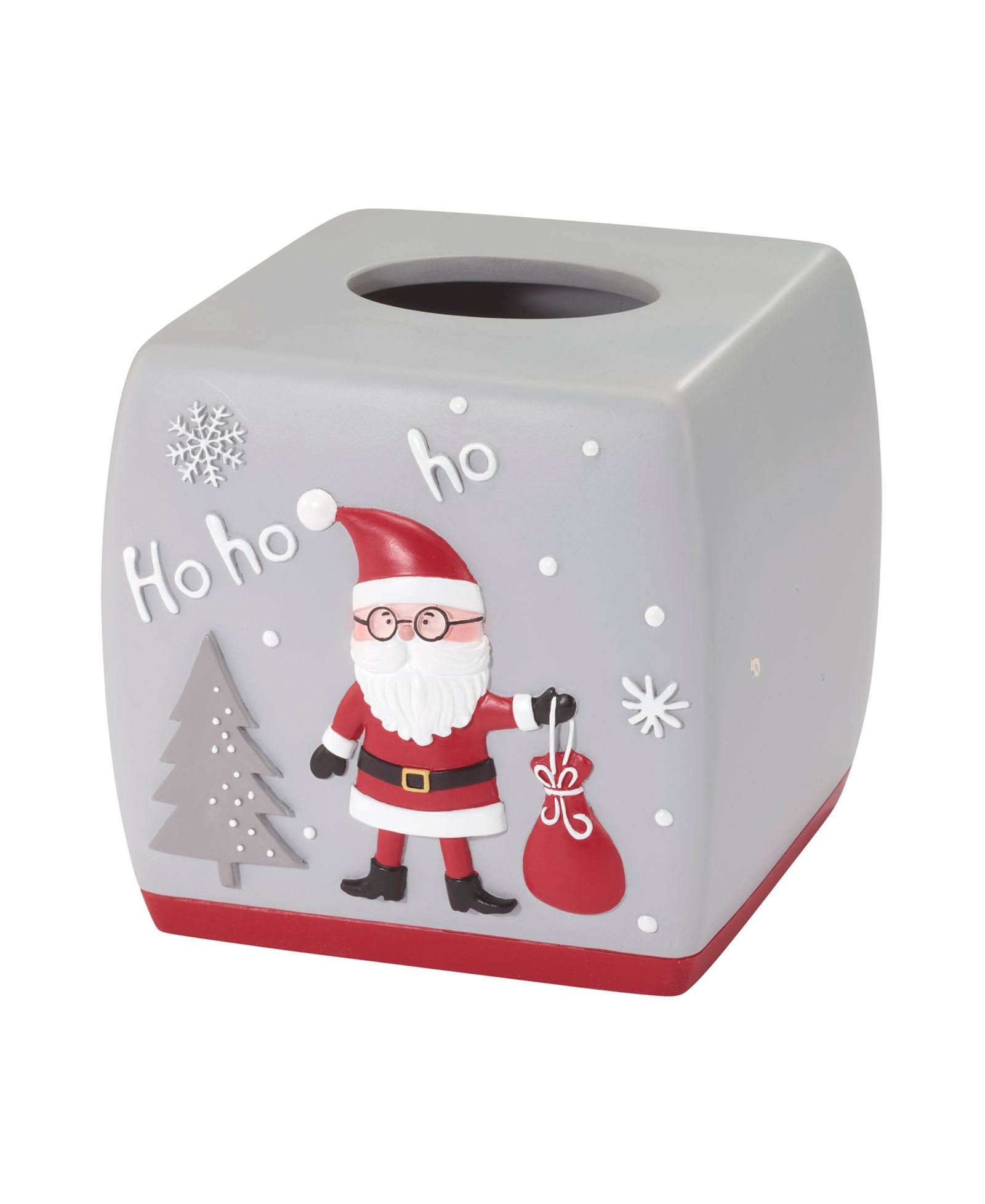 Avanti Ho Ho Ho Resin Tissue Box Cover