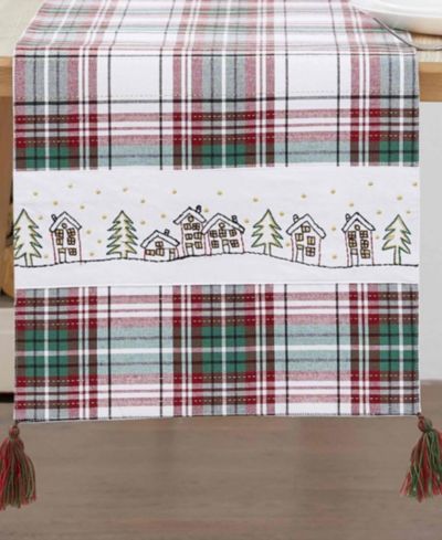 Avanti Holiday хлопковая дорожка в клетку 13" x 72"