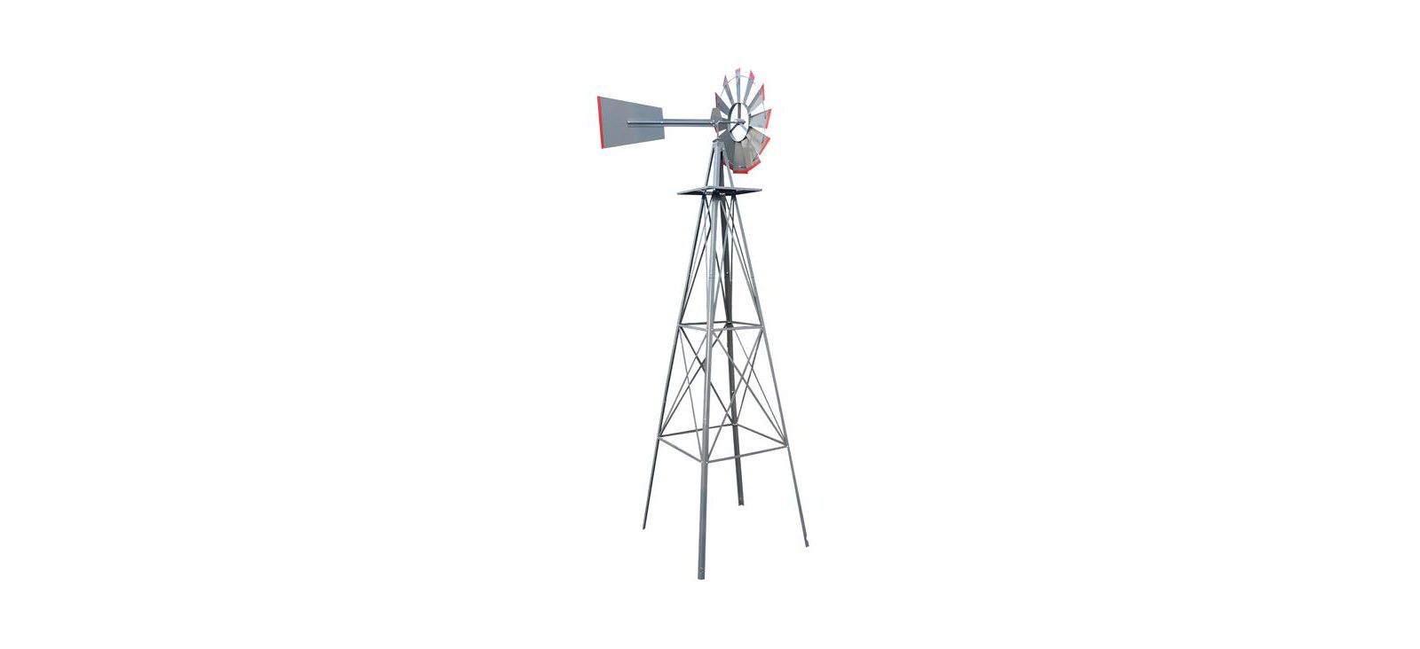 Slickblue 8FT Outdoor Garden Windmill with Weather-Resistant Design for Yard Decor