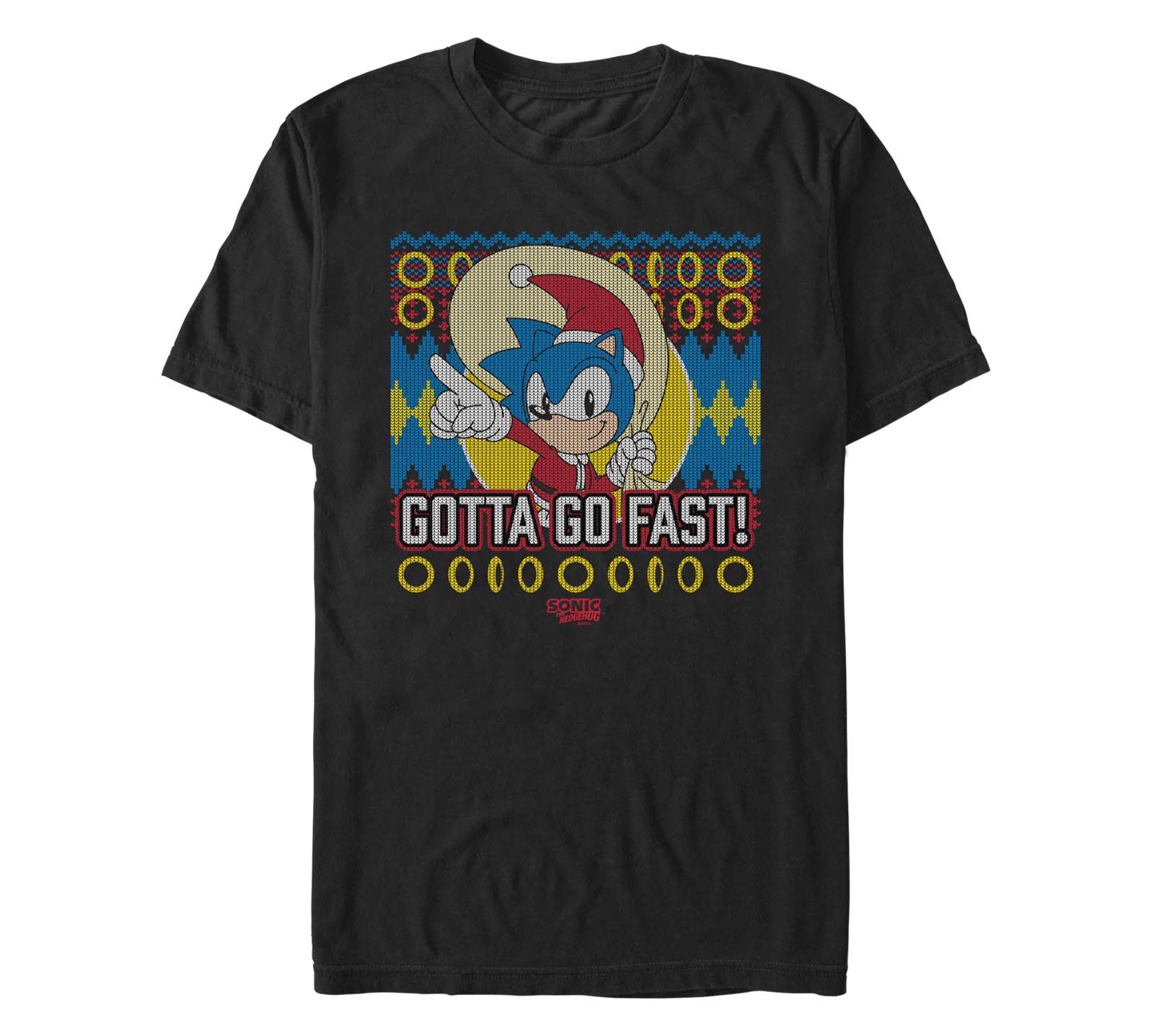 Fifth Sun Men's Santa Sonic Short Sleeve T-Shirt
