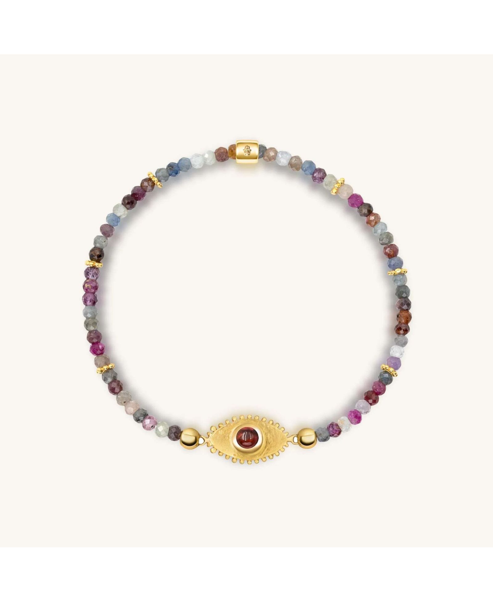 Karma and Luck браслет с шармом Evil Eye из золота и сапфира