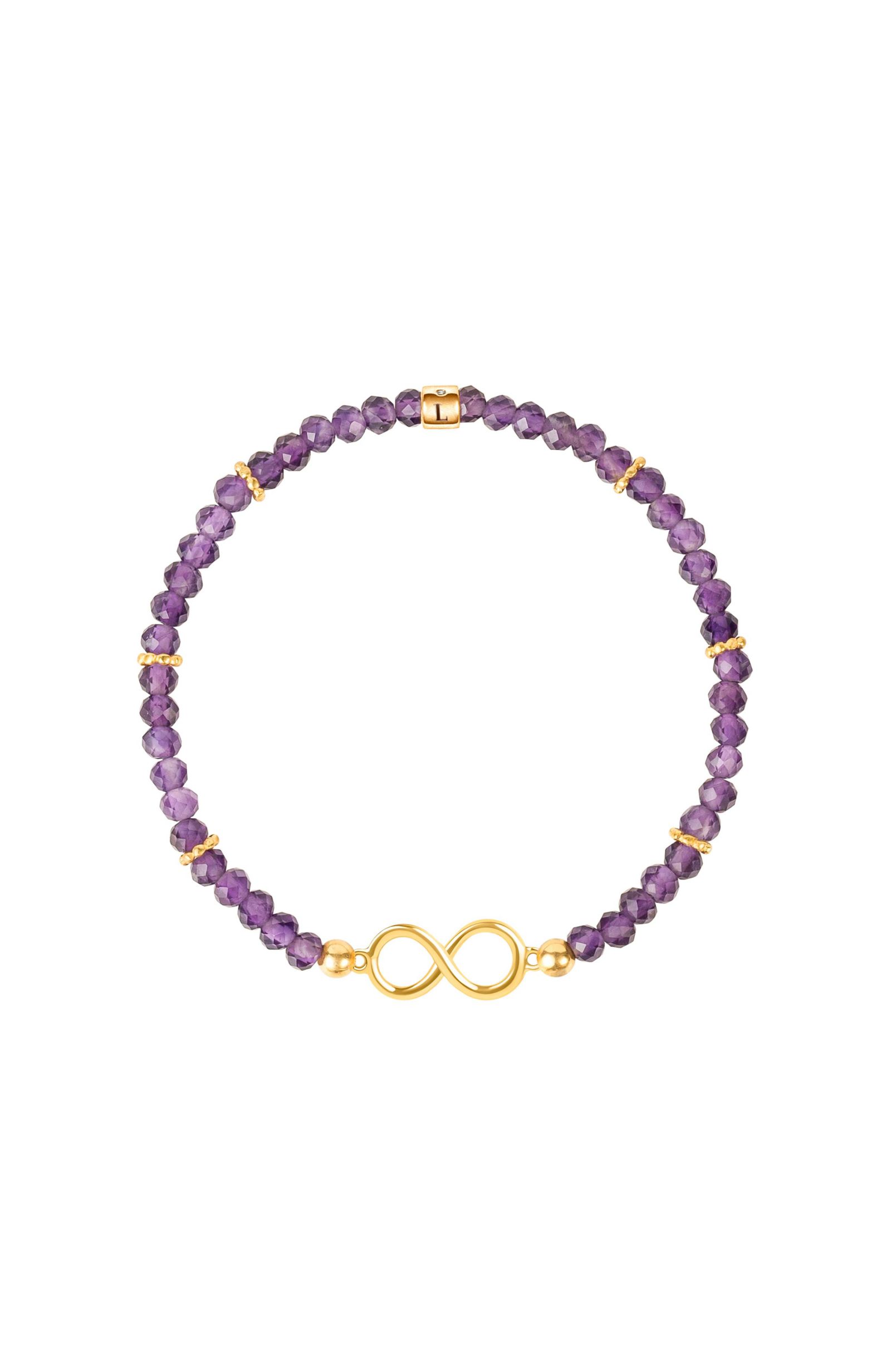 Браслет Eternal Bliss Amethyst Infinity Charm