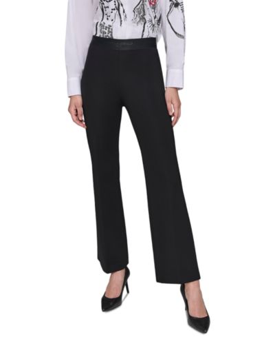 Брюки KARL LAGERFELD PARIS Women's с широкими штанинами, модель Pull-On