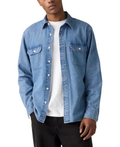 Мужская рубашка Levi's Relaxed-Fit Long-Sleeve Button-Front Worker