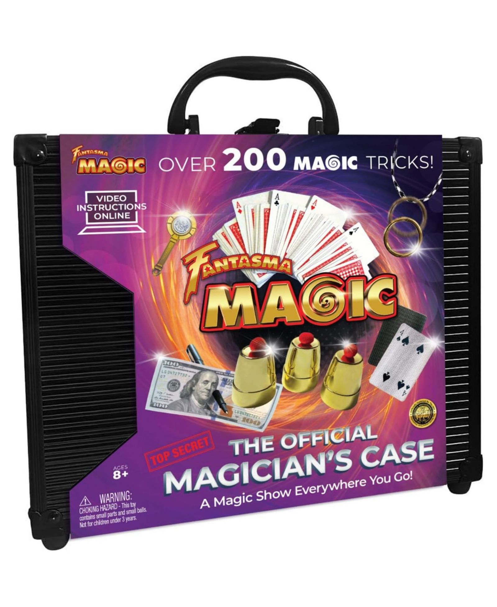 Fantasma Magician 200-Trick Secret 10-Piece Magic Set, Ages 8+