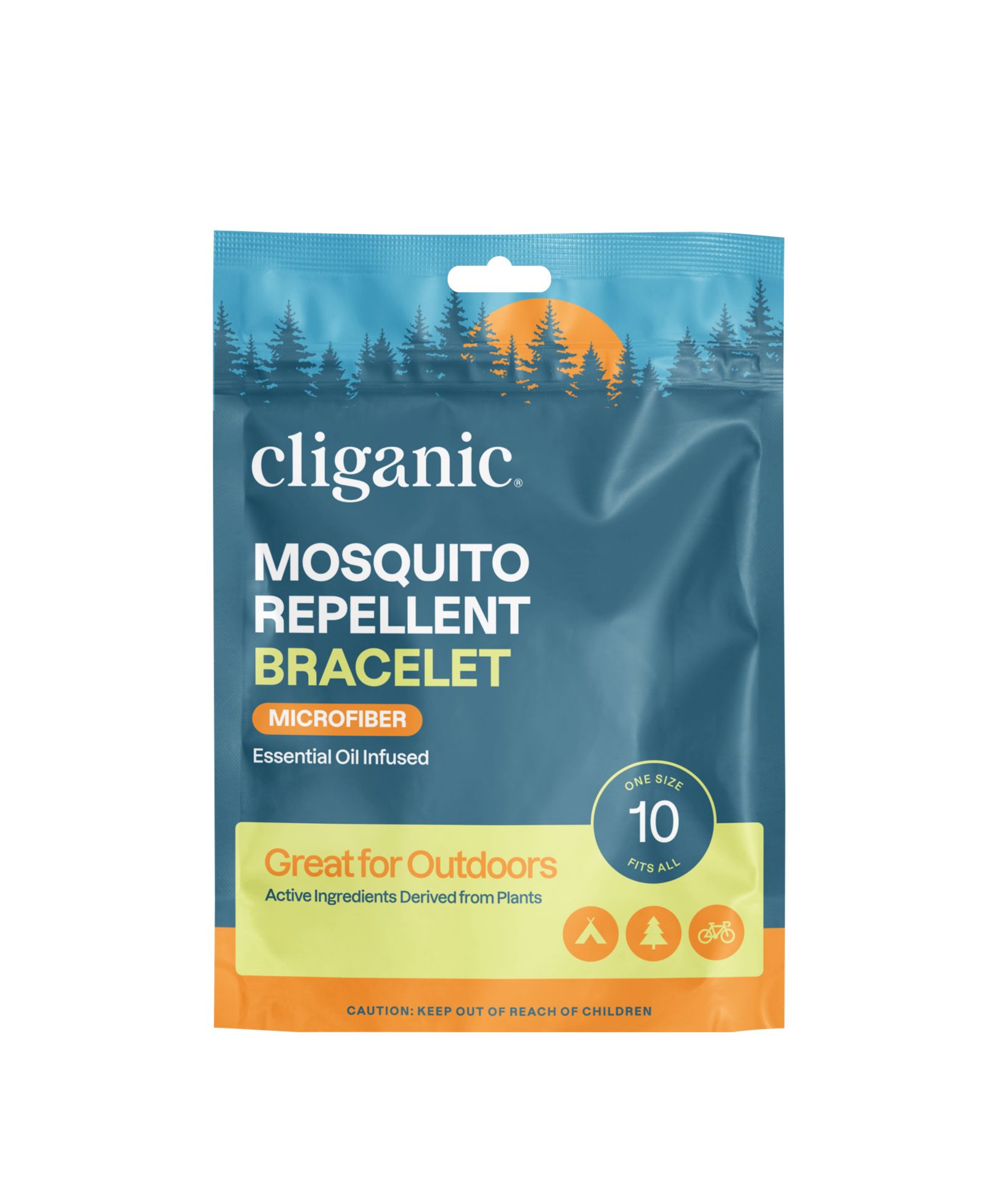 Браслеты от комаров Microfiber, 10 шт