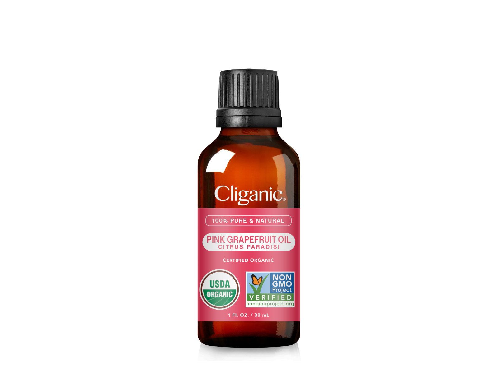 Cliganic Organic Pink Grapefruit Essential Oil - 1oz