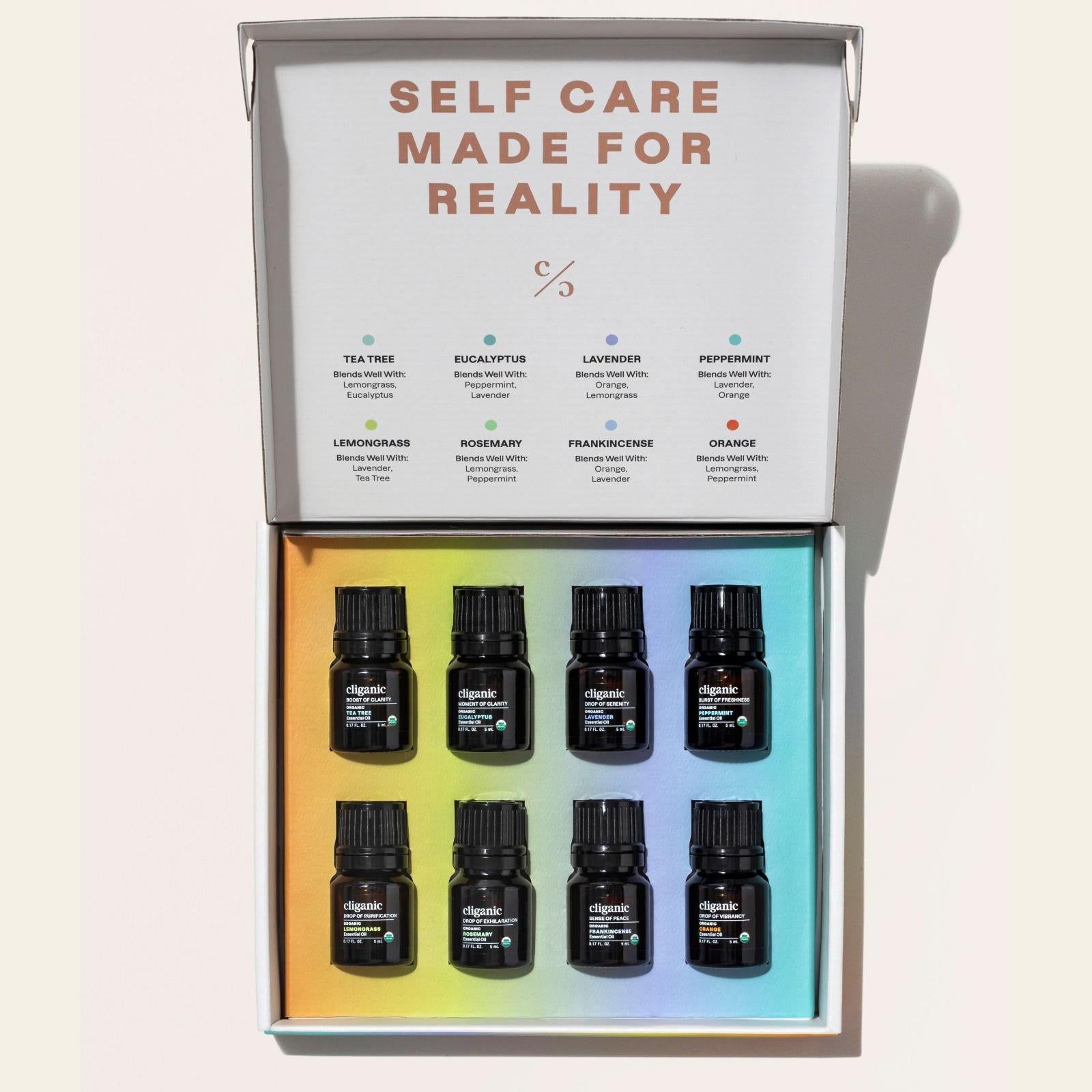 Organic Aromatherapy Set (Top 8 Essential Oils) - 5 ml