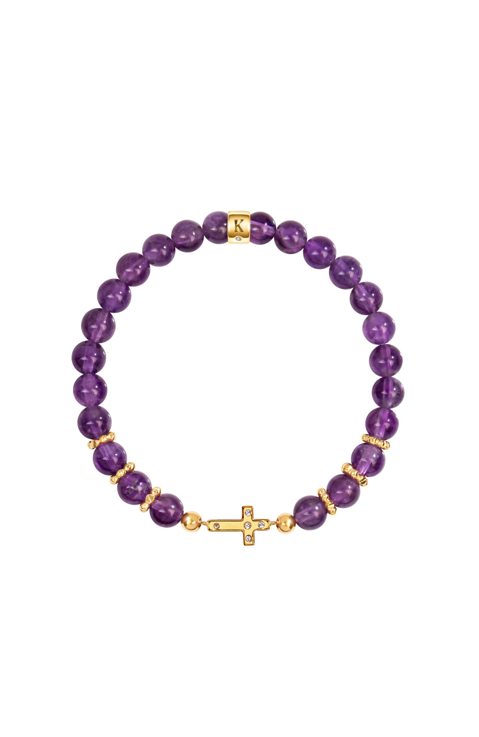 Leap of Intuition шарм-браслет Amethyst Cross
