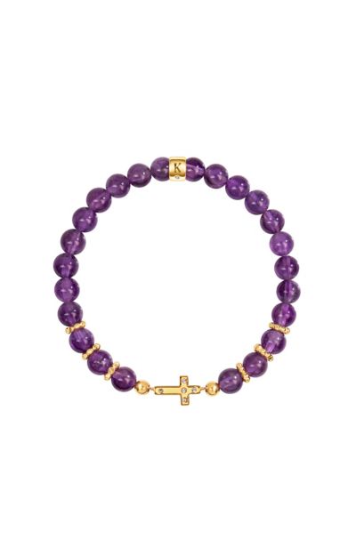 Leap of Intuition шарм-браслет Amethyst Cross