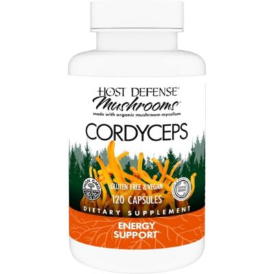 Капсулы Host Defense Cordyceps для поддержки иммунитета и энергии (120 шт.)