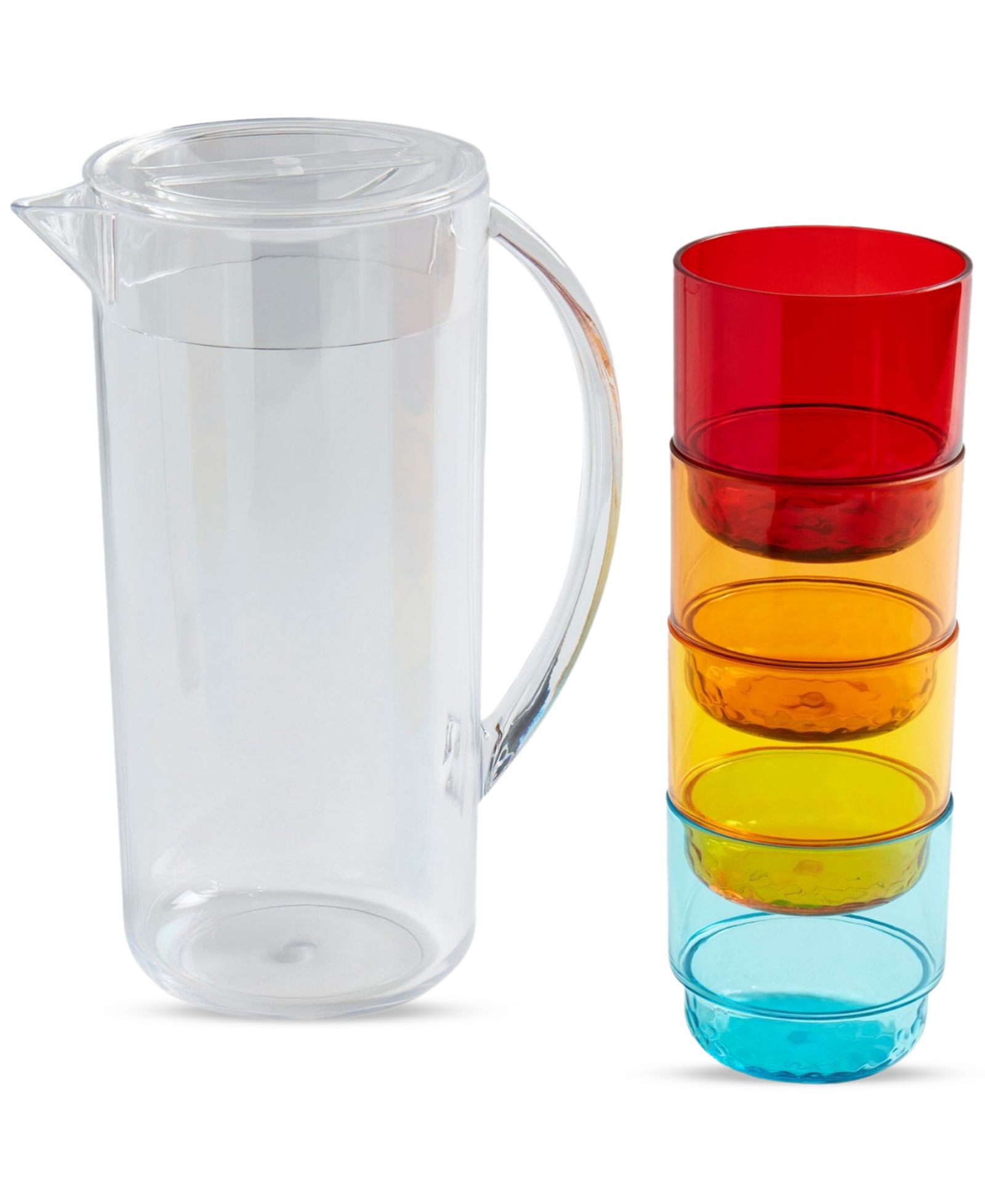 Набор посуды INFUSE 5 Piece Acrylic Pitcher & Glasses Drinkware Set