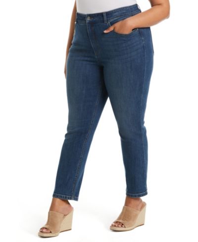 Rafaella Джинсы Plus Size с прямой штаниной