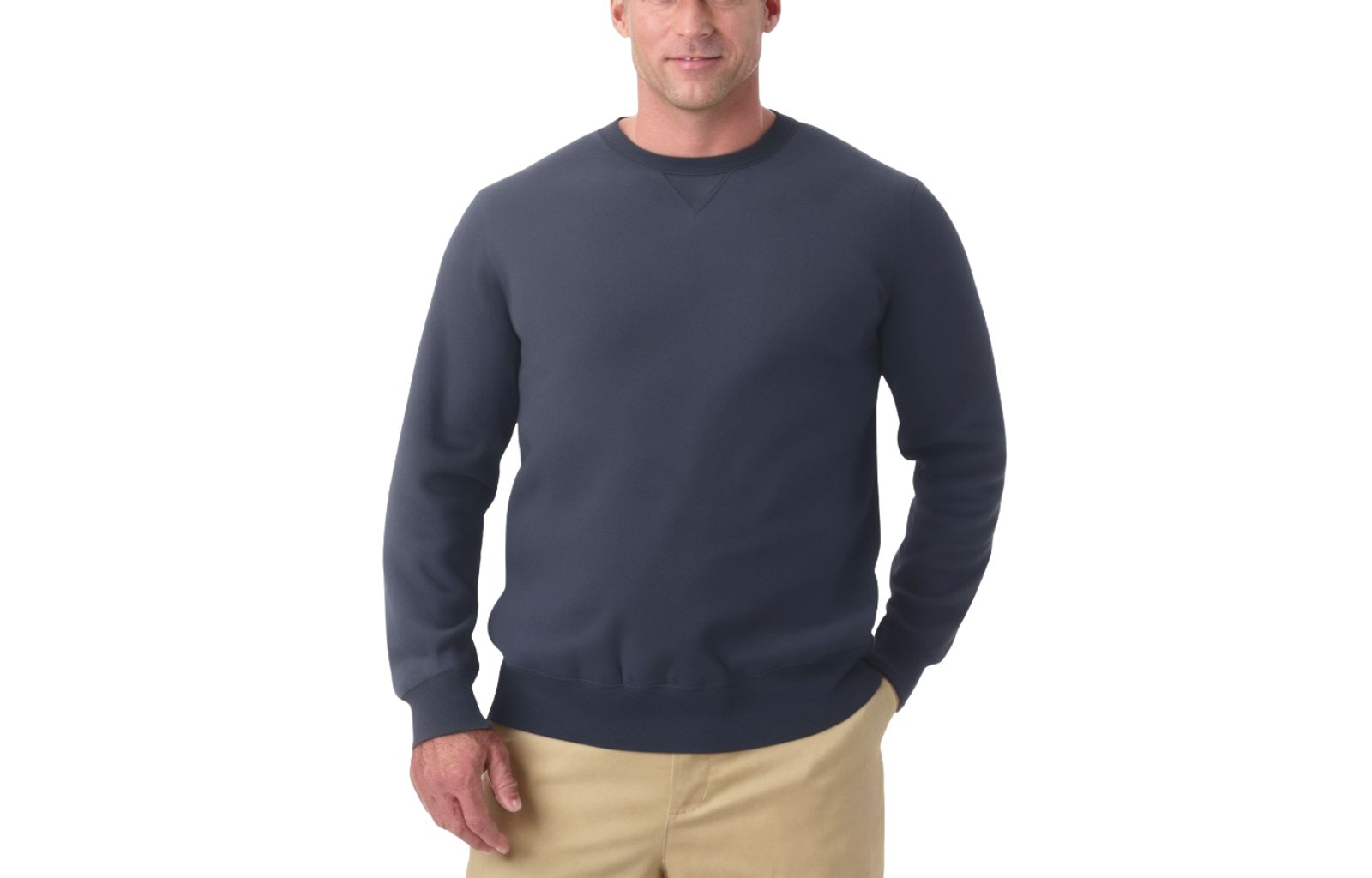Мужской флисовый свитшот KingSize Crewneck