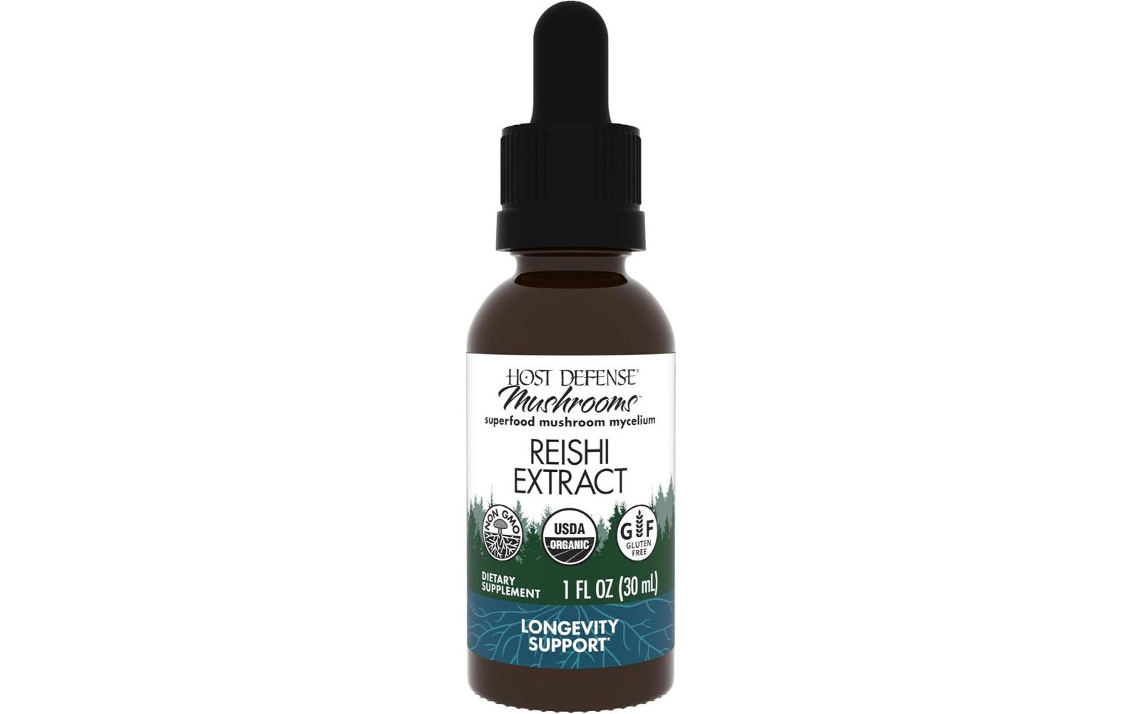 Host Defense Экстракт Reishi для поддержки сердца и иммунитета, 1 fl oz