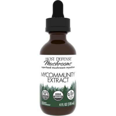 Host Defense MyCommunity Extract - 17 Species Blend Mushroom Supplement for Immune Support 4 fl oz (120 Servings)