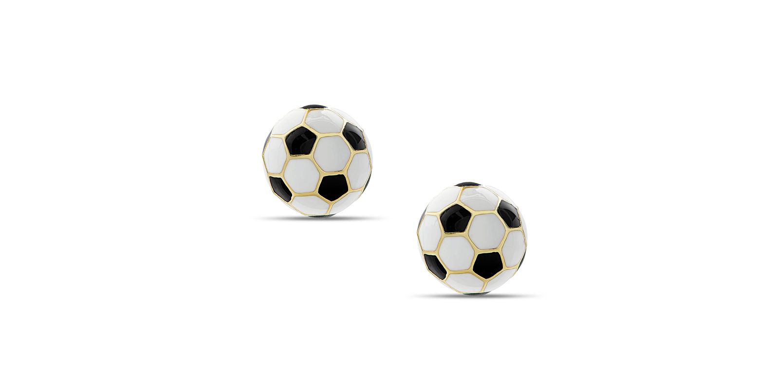 Серьги Lily Nily Girls 3D Black and White Soccer Ball Stud