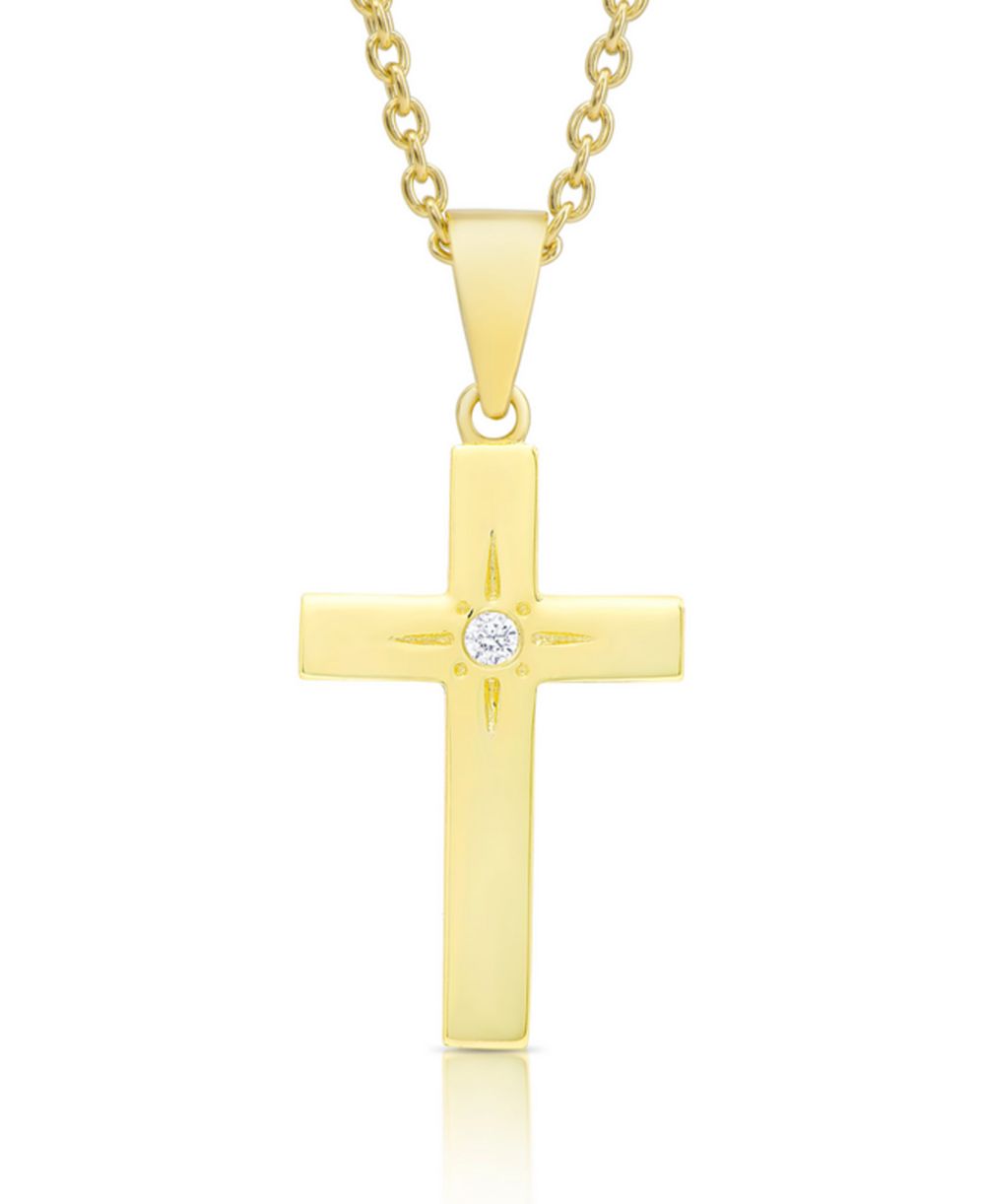 Подвеска Lily Nily Girls 18K Gold Plated CZ Cross